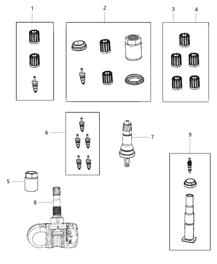 2020 Dodge Challenger Tire Monitoring System Diagram