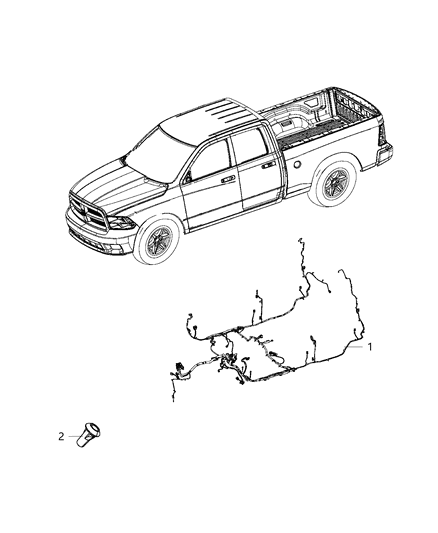 2019 Ram 3500 Wiring-Body Diagram for 68358809AD