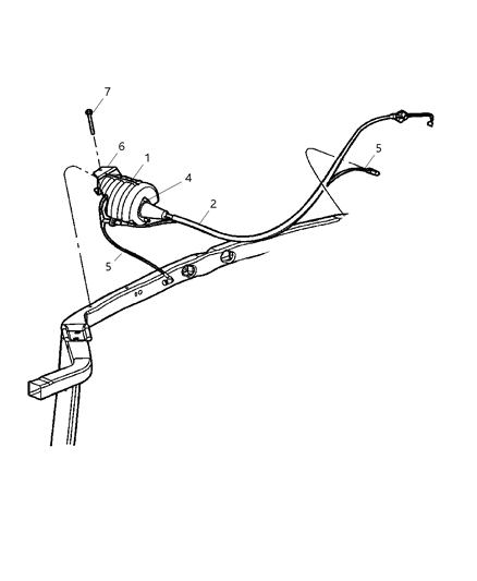 2005 Chrysler Pacifica Harness-Speed Control Vacuum Diagram for 5510032AA