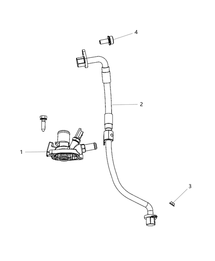 2016 Jeep Renegade Thermostat & Related Parts Diagram 3