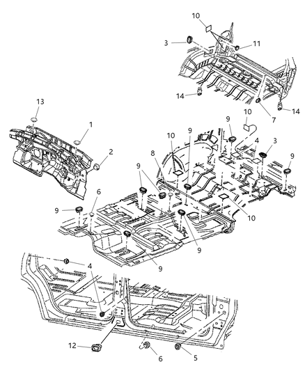 1999 Dodge Durango Plugs Floor Pan Diagram