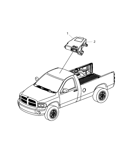 2014 Ram 3500 Modules Overhead Diagram