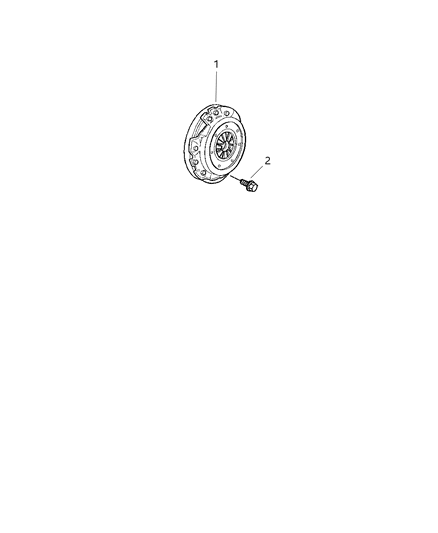 2001 Chrysler Sebring Clutch & Disc Diagram