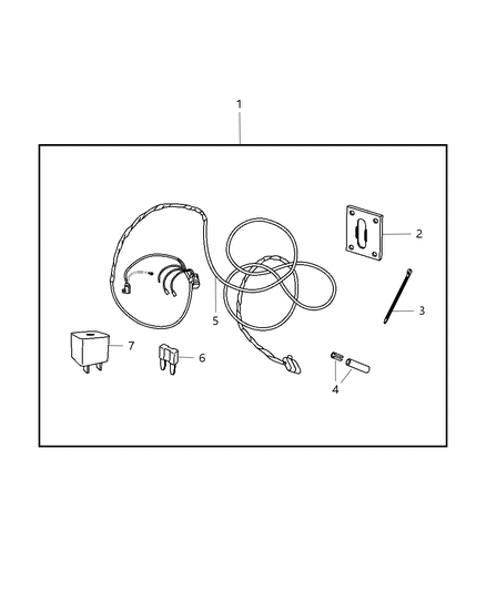 2009 Jeep Grand Cherokee Wiring Kit - Trailer Tow Diagram 1