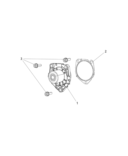 2019 Jeep Renegade Water Pump And Related Parts Diagram 5