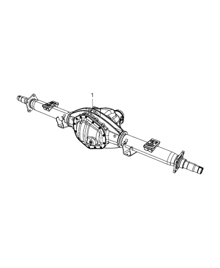 2008 Dodge Ram 3500 Axle-Service Rear Diagram for 5183295AB