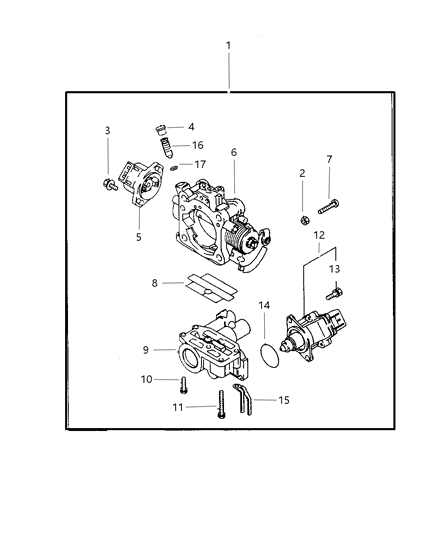 1997 Chrysler Sebring Coupe Throttle Body Diagram 2