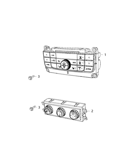 2019 Dodge Grand Caravan Switches, Heating & Air Conditioning Diagram