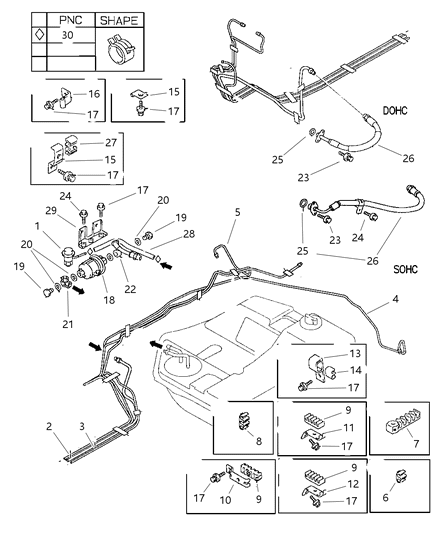 1998 Chrysler Sebring Fuel Lines Diagram