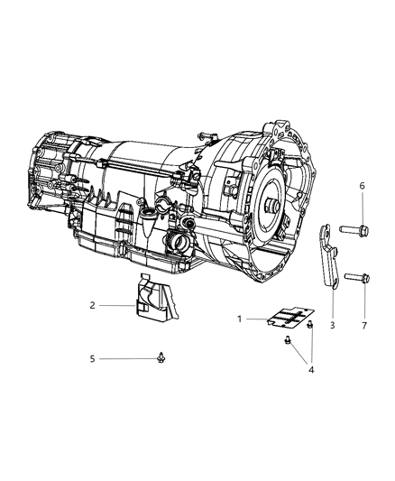 2010 Dodge Nitro Mounting Covers And Shields Diagram