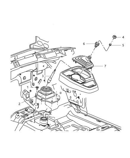 2009 Dodge Dakota Gear Shift Lever Diagram