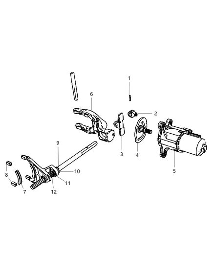 2010 Jeep Liberty Forks & Rail Diagram 1