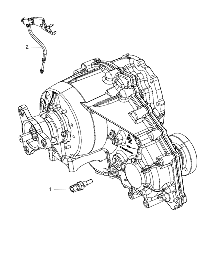 2013 Chrysler 300 Sensor-Differential Pressure Diagram for 5146229AB