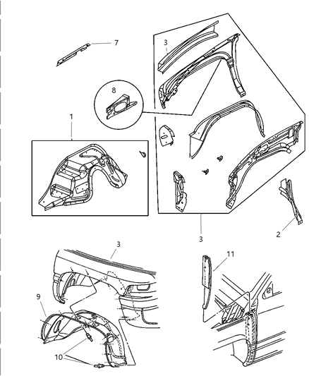 1997 Dodge Ram 3500 Fender Front Diagram