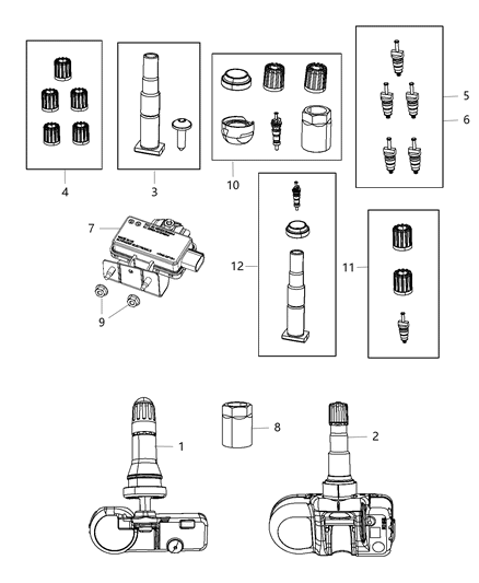 2015 Dodge Charger Tire Monitoring System Diagram