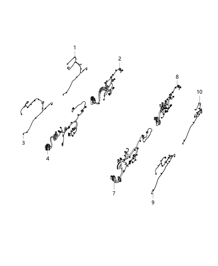 2020 Ram 1500 Rear Door Diagram for 68418315AA