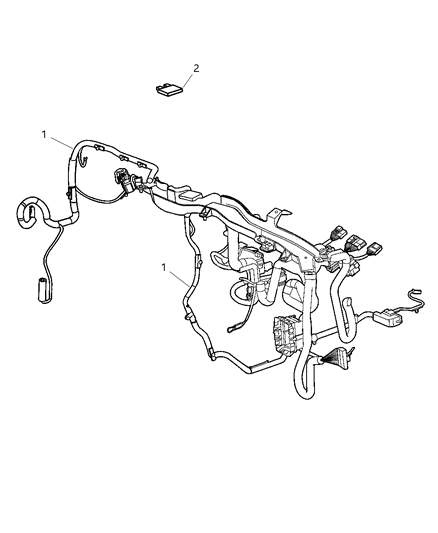 2003 Dodge Neon Wiring-Instrument Panel Diagram for 4795064AC