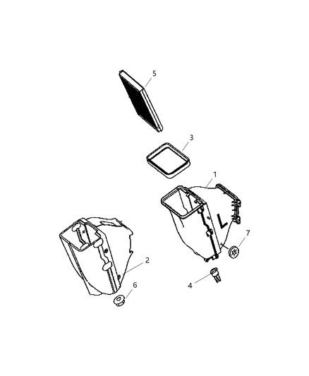 2007 Dodge Sprinter 2500 Housing Diagram for 68012873AA