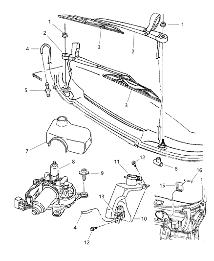 2000 Dodge Viper Switch-WIPER Diagram for 4848291