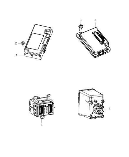 2012 Dodge Dart Module-TELEMATICS Diagram for 68143170AB