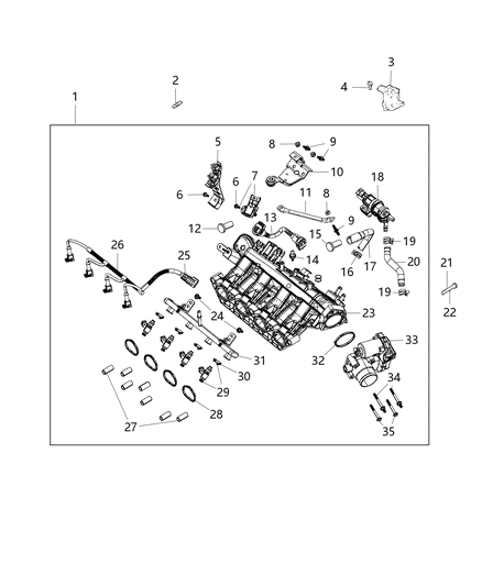 2019 Jeep Compass Clamp Diagram for 6107075AA