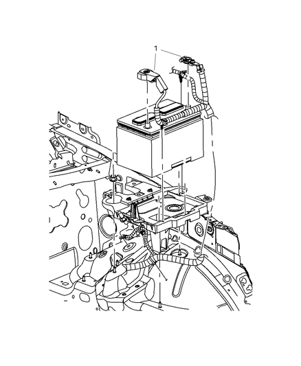 2009 Dodge Nitro Alternator And Battery Wiring Diagram for 56047254AG