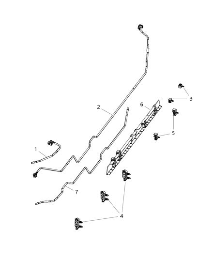 2021 Ram 1500 Fuel Lines/Tubes And Related Parts Diagram 2