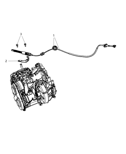 2007 Chrysler Pacifica Gearshift Cable Bracket Diagram