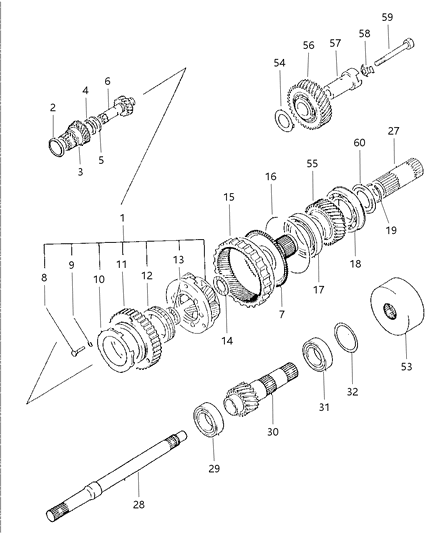 1997 Dodge Avenger Gear Train Diagram 2