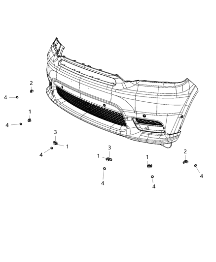 2020 Dodge Durango Park Assist Diagram 1