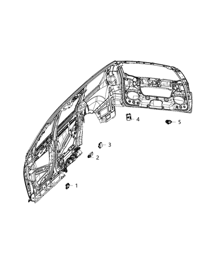 2018 Chrysler Pacifica Module-Sliding Door Diagram for 68225096AF