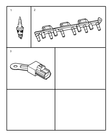 2003 Jeep Liberty Spark Plug - Coil Diagram