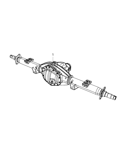 2013 Ram 3500 Axle-Service Rear Diagram for 68218007AA