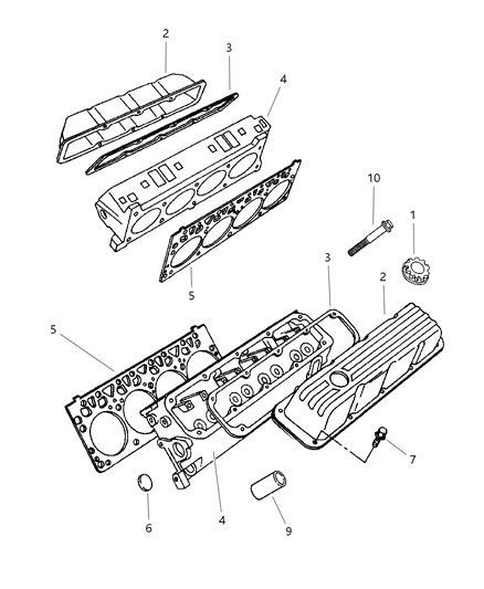 1998 Jeep Grand Cherokee Cylinder Head Diagram 3