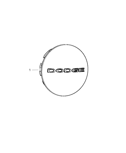 2012 Dodge Challenger Wheel Covers & Center Caps Diagram