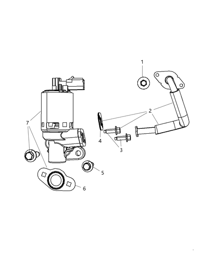 2010 Dodge Avenger EGR Valve Diagram 2