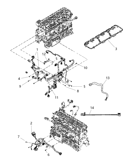 2011 Ram 4500 Wiring-Engine Block Heater Diagram for 5148147AC