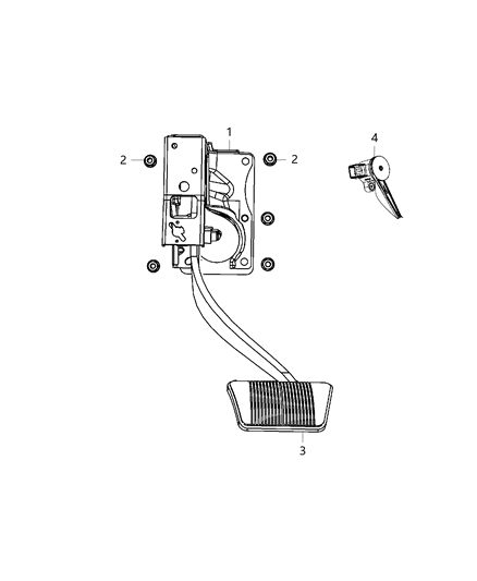 2013 Dodge Journey Pedal-Brake Diagram for 4581588AB