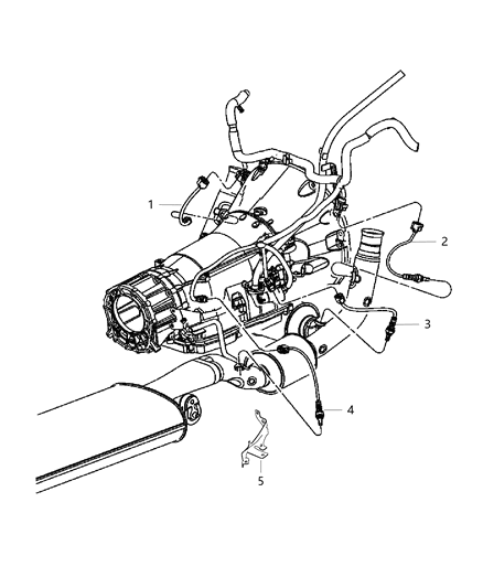 2014 Jeep Grand Cherokee Oxygen Sensors Diagram 1