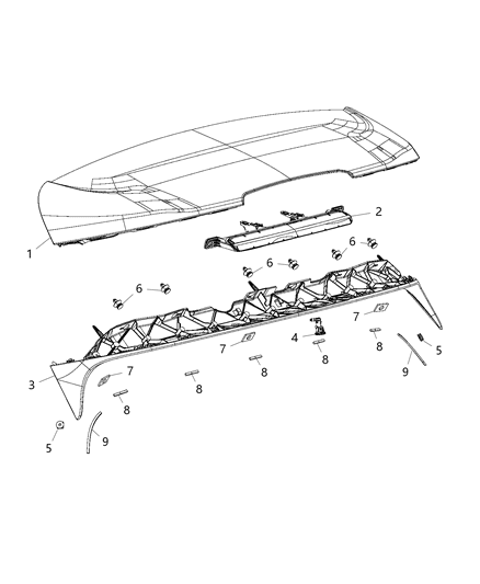 2020 Jeep Cherokee Spoilers Diagram