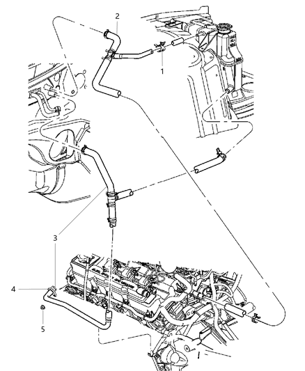 2009 Chrysler 300 Heater Plumbing Diagram 1