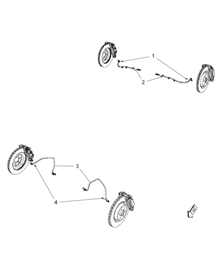 2013 Dodge Viper Sensors - Brake Diagram