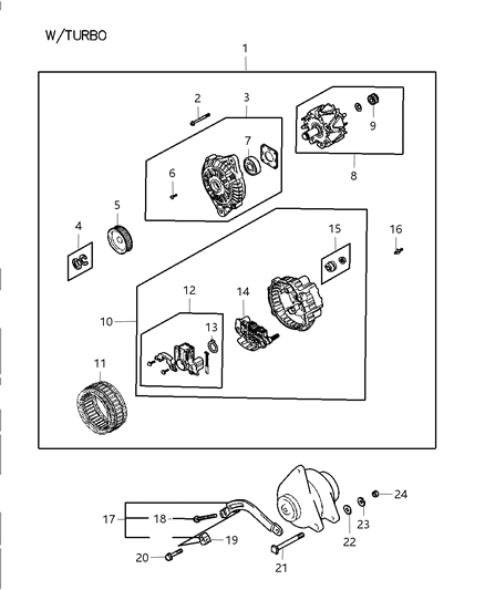 1997 Chrysler Sebring Alternator Diagram 1