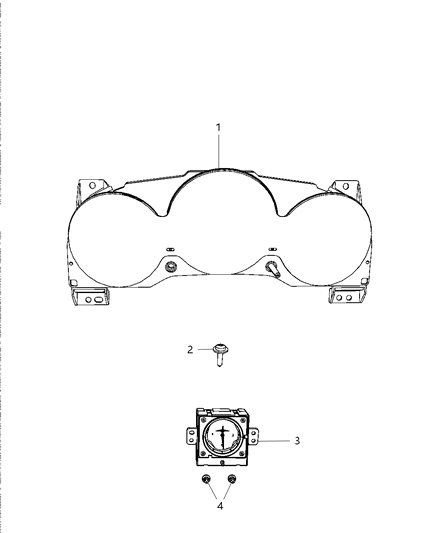 2008 Chrysler Sebring Cluster-Instrument Panel Diagram for 5172704AE