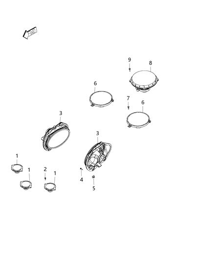 2020 Dodge Challenger Speakers, Amplifier And Sub Woofer Diagram 2