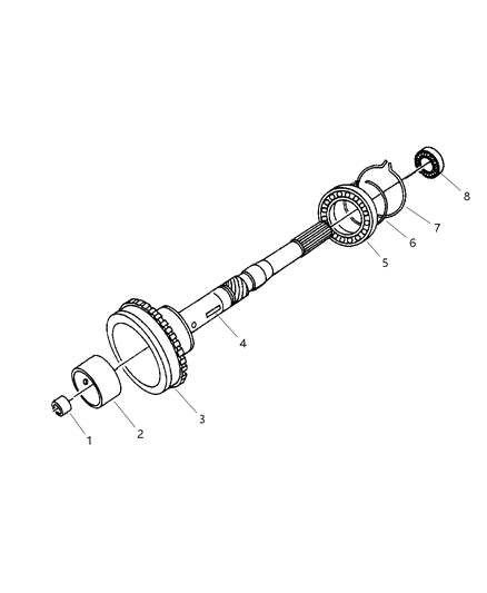 2001 Dodge Durango Output Shaft Diagram