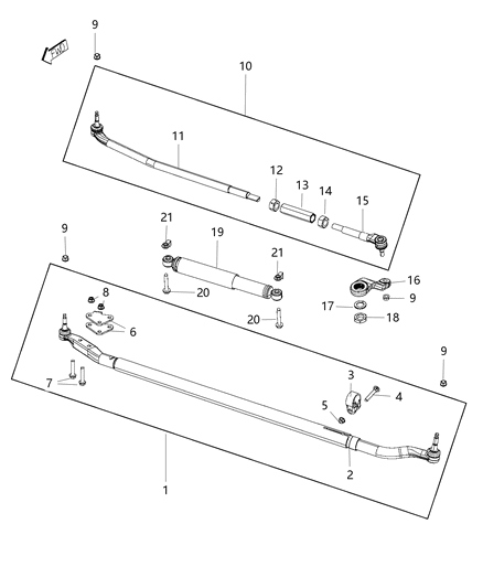 2018 Ram 3500 Steering Linkage Diagram