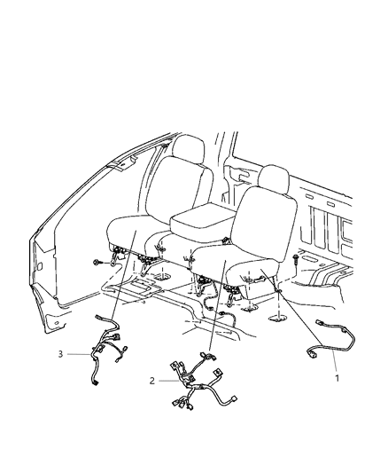 2011 Ram Dakota Wiring - Seats Diagram