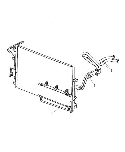 2004 Chrysler Sebring Transmission Oil Cooler & Lines Diagram 2