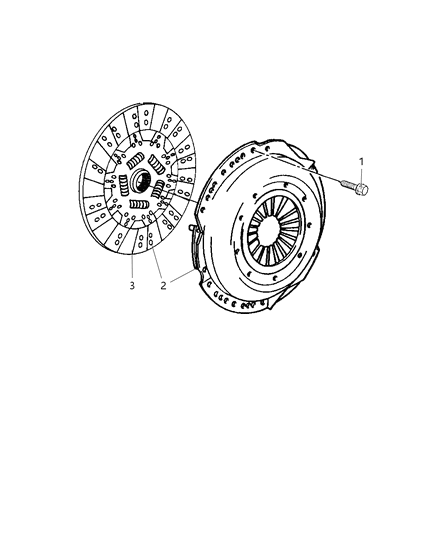 1999 Dodge Ram 2500 Clutch Assembly Diagram